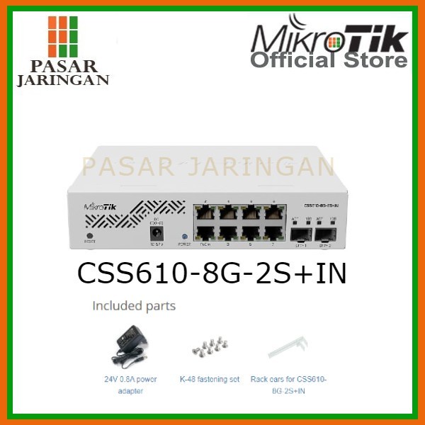 Jual Mikrotik Css610 8g 2sin Cloud Smart Switch 8 Port Gigabit 2 Sfp