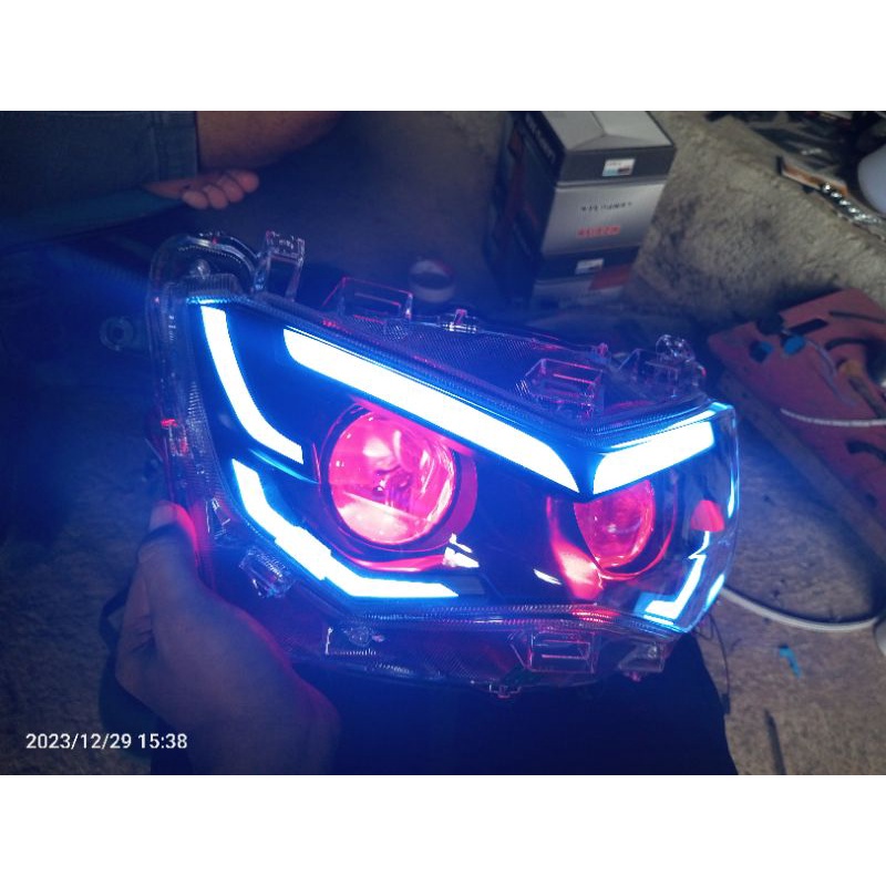 Jual paket headlamp Nmax new Double biled turbo SE AES | Shopee Indonesia