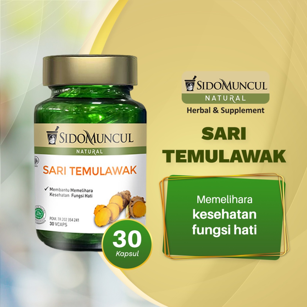 Jual Sido Muncul Natural Sari Temulawak Hati Sehat Antioksidan Hepatitis Shopee Indonesia 0989