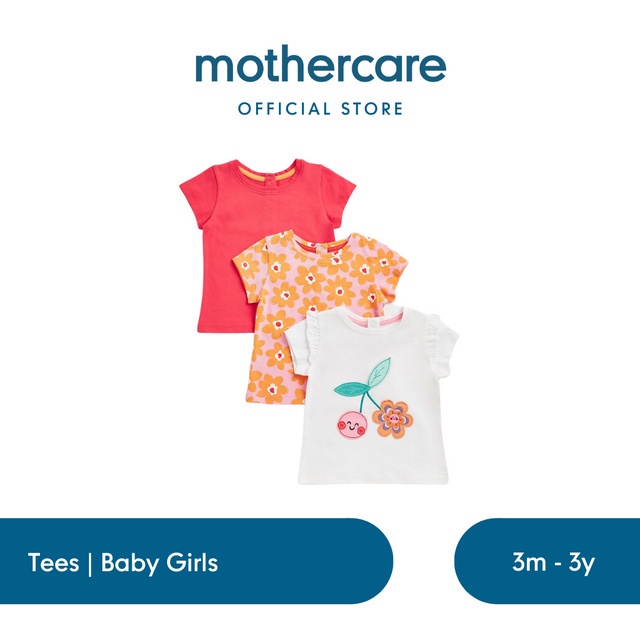 Mothercare 3 Pack Ice Cream Vest T-Shirts