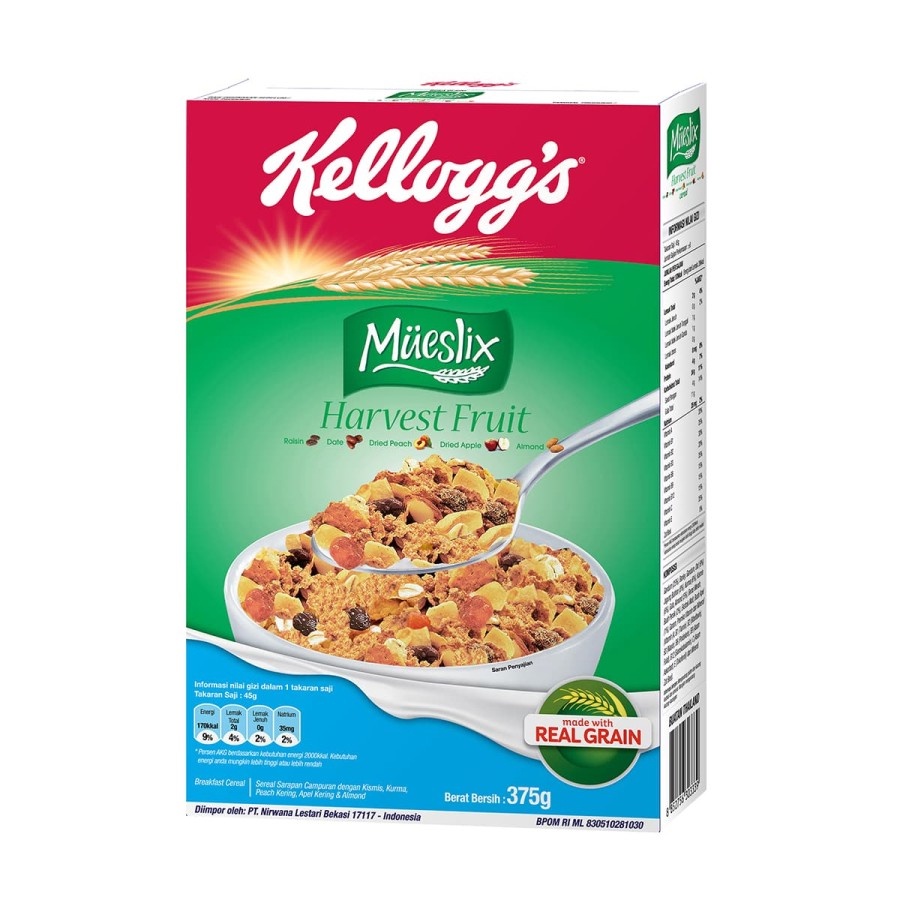 Jual Kelloggs Sereal Cereal Kellogs Kelogs Mueslix Harvest Fruit Raisin
