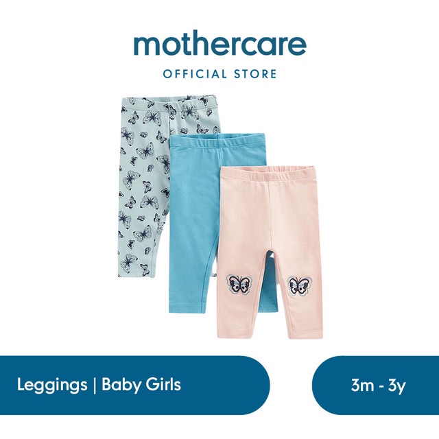 Mothercare Butterfly Leggings - 3 Pack