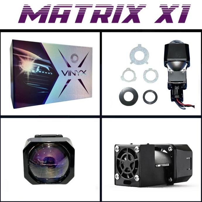 Jual Lensa Lampu LED Projector Matrix X1 BiLED 1.5 Inch Mobil Motor ...