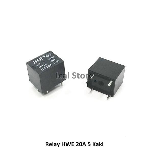 Jual Relay Dc V A Kaki Hwe Hitam Volt Dc Shopee Indonesia