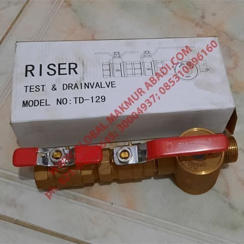 Jual Baru Riser 1-Inch Inspektor Test Valve Test Drain Valve 1 ...