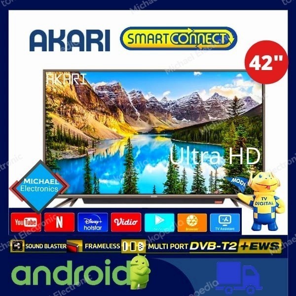 Jual [New] Led Android Smart Tv 42 Inchi Akari T-5242S Original Diskon ...