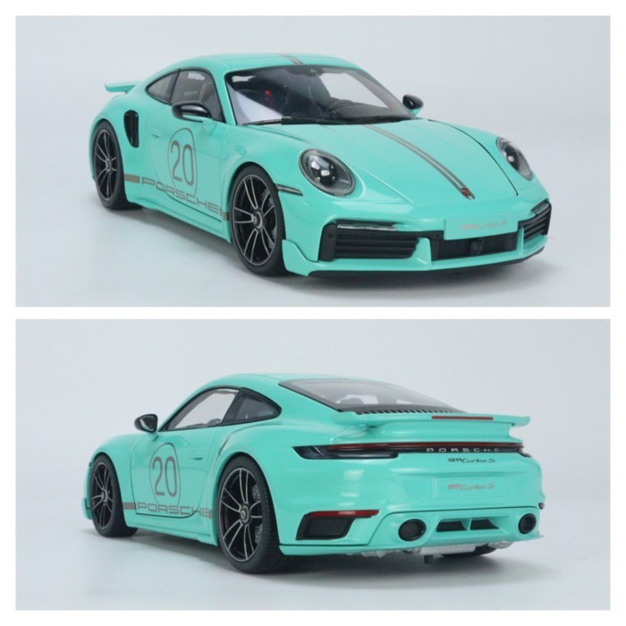 Modellino Porsche 911 992 Turbo S Coup&eacute; 2021 &ndash; Rosso, Scala 1:18 Minichamps (die-cast Metallo)