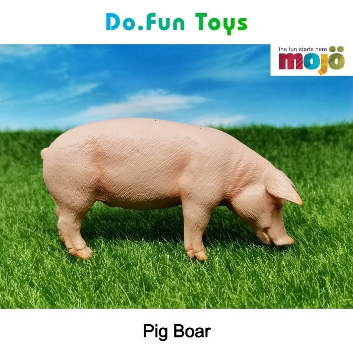 Jual Pig Boar Animal Figure / Miniatur Babi Jantan by MOJO | Shopee ...