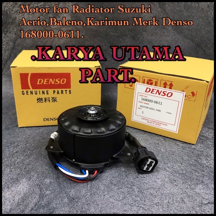 Jual New Ori Motor Fan Radiator Suzuki Aerio Baleno Karimun 168000-0611 ...
