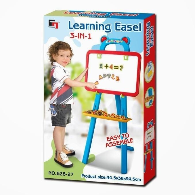 Jual Learning Easel 3 In 1 / Drawing Board Set / Papan Tulis Anak ...