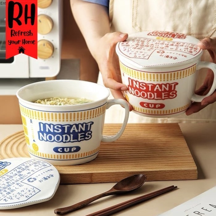 Jual Instant Noodle Ceramic Bowl / Mangkok Makan indomie mie instan