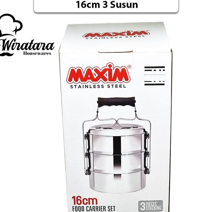 Jual Maxim Maspion Rantangan Stenlis Tingkat | Rantang Susun Bekal ...
