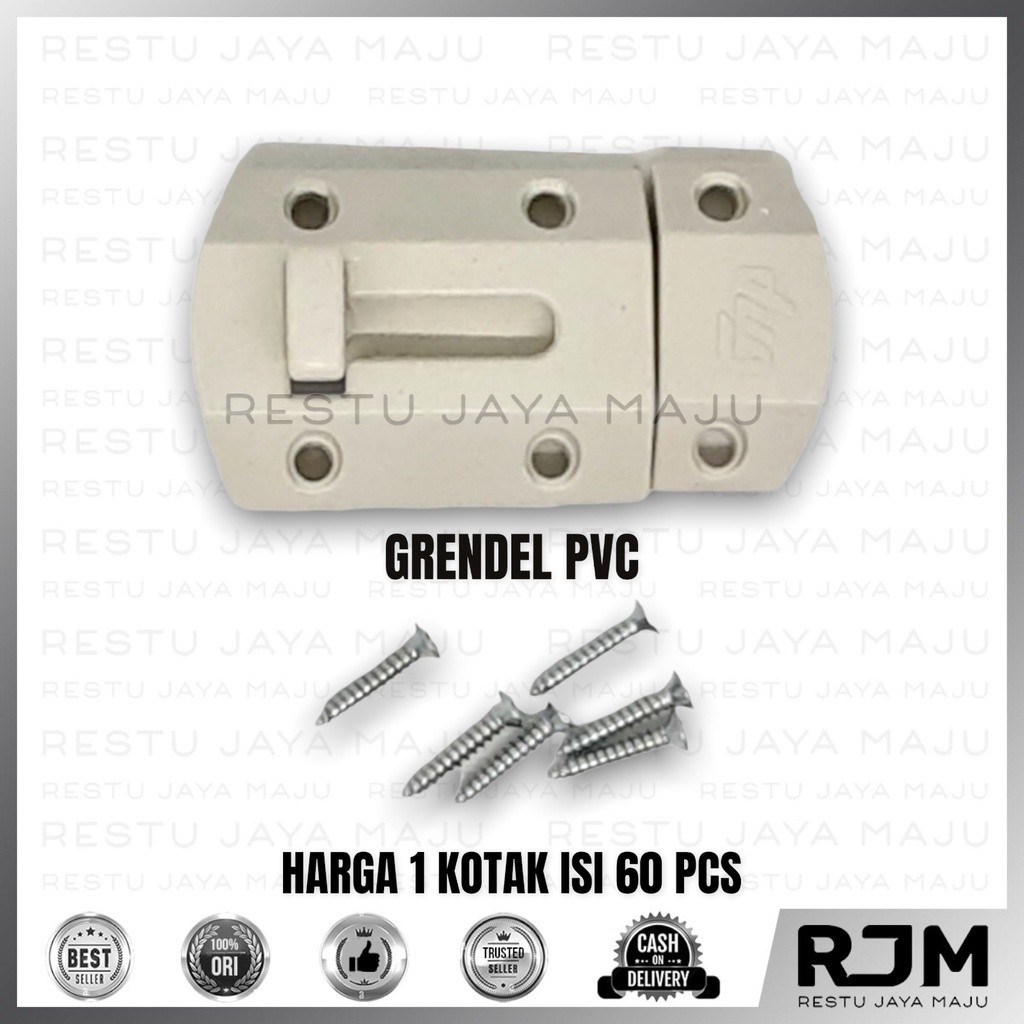 Jual Pcs Gmp Grendel Pvc Gerendel Slot Kunci Pintu Kamar Mandi