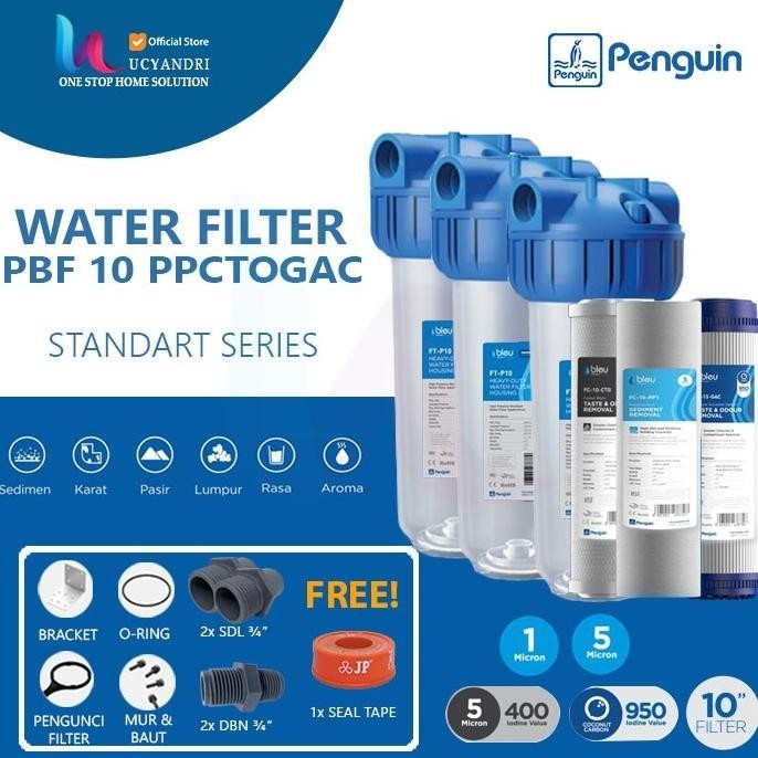 Jual Paket Filter Saringan Air Tanah Sumur Kotor Bau Penguin Pp Cto Gac Shopee Indonesia