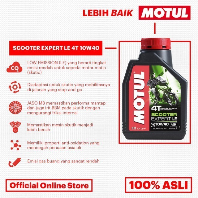 Jual Oli Mesin Motor Matic Motul Scooter Expert Le T W Original