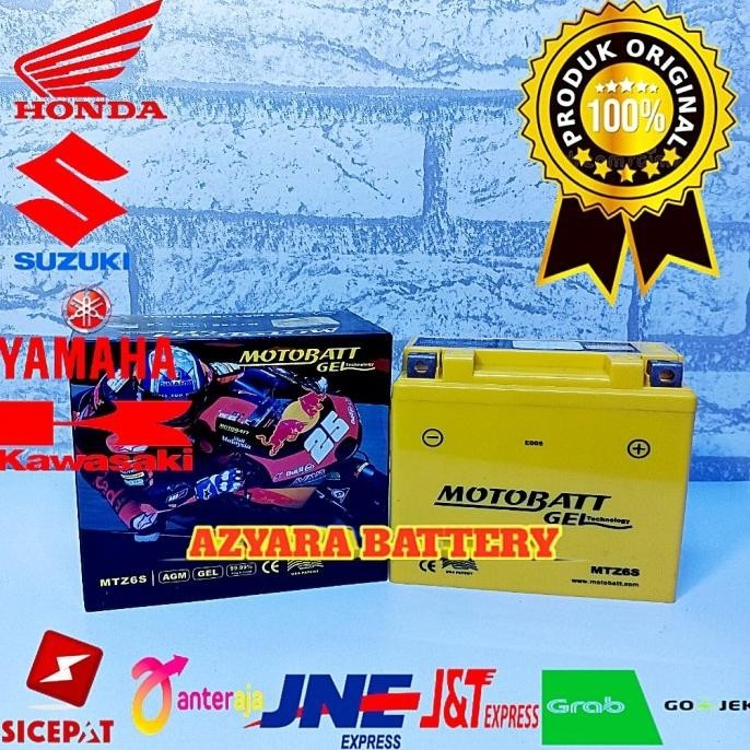 Jual Harga Promo Aki Motor Aerox, Nmax, R15, Lexi, Fino Type Mtz6S