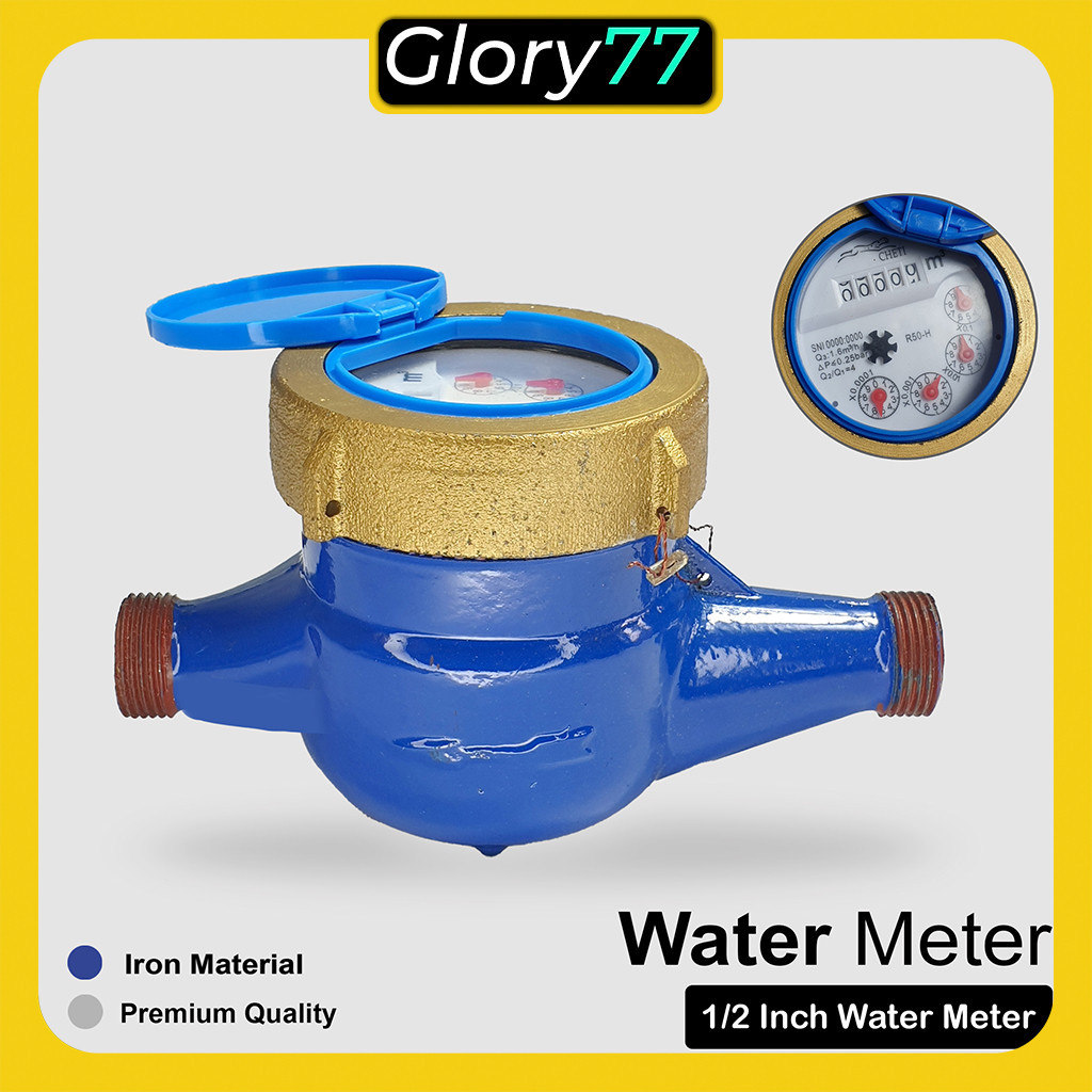 Jual Meteran Air Besi 1/2 Inch Water Meter / Meteran Air PAM GR550 ...
