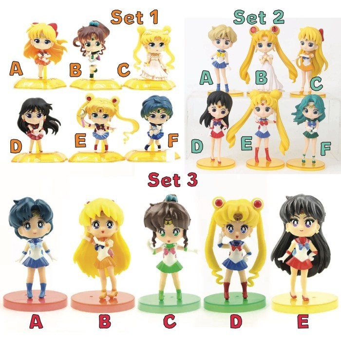 Jual JUAL SATUAN /SET Topper cake / miniatur figure Assorted SAILOR ...