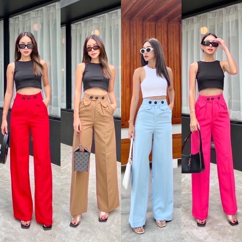Jual [ONLINE EXCLUSIVE] [Ready Promthong] Marjorie HW Pants / Celana ...