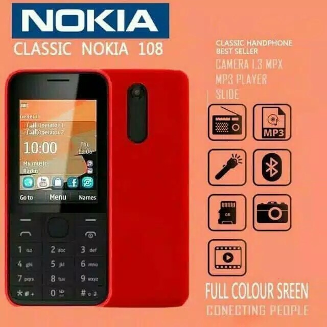 Jual NOKIA 108 DUAL SIM - HANDPHONE NOKIA JADUL SECOND | Shopee Indonesia