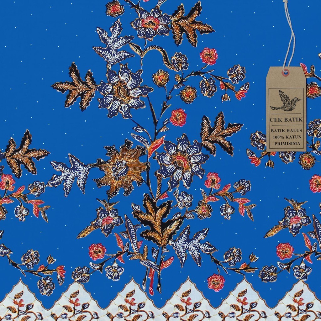 Jual Kain Batik - Motif Bunga Manis Rang-Rang Madura (Biru) | Shopee ...