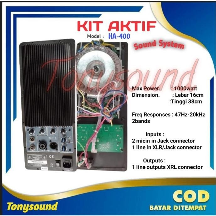 Jual Mesin Speaker Aktif Ha 400/Power Kit Aktif Audio Seven Ha400