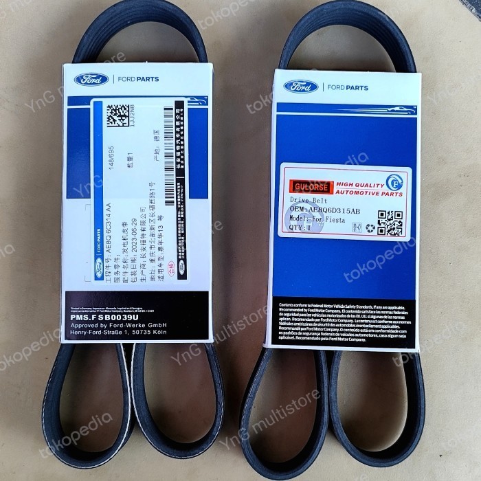 Jual Fan belt Ford Fiesta Drive belt Ford Fiesta Vbelt Ford Fiesta