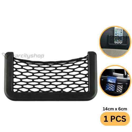 VSA145 Small Car Nett Car Organizer Car Pocket Kantong Jaring Mobil