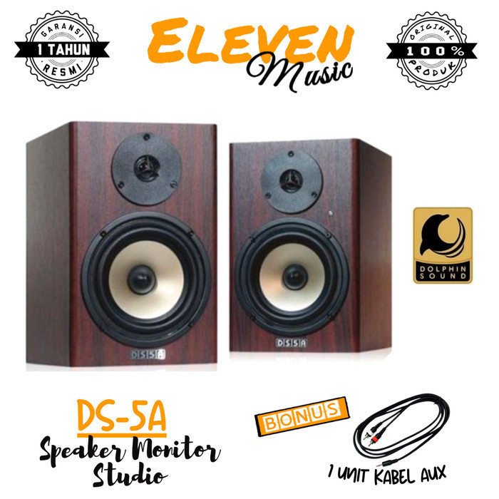 Jual dolphin sound ds5a ds5 a speaker monitor dolpin sound | Shopee ...