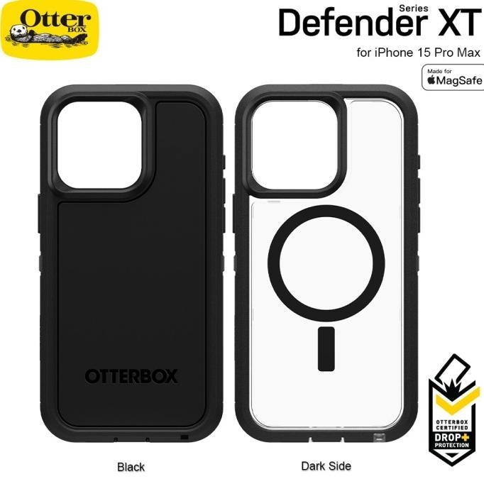 OtterBox Defender XT Case For IPhone 16e, 15, 14, 13 With Magsafe Shockproof Drop Proof Ultra Rugged Protective Case 5x Tested To Military Standard Clearblack No Retail Packaging - View #4