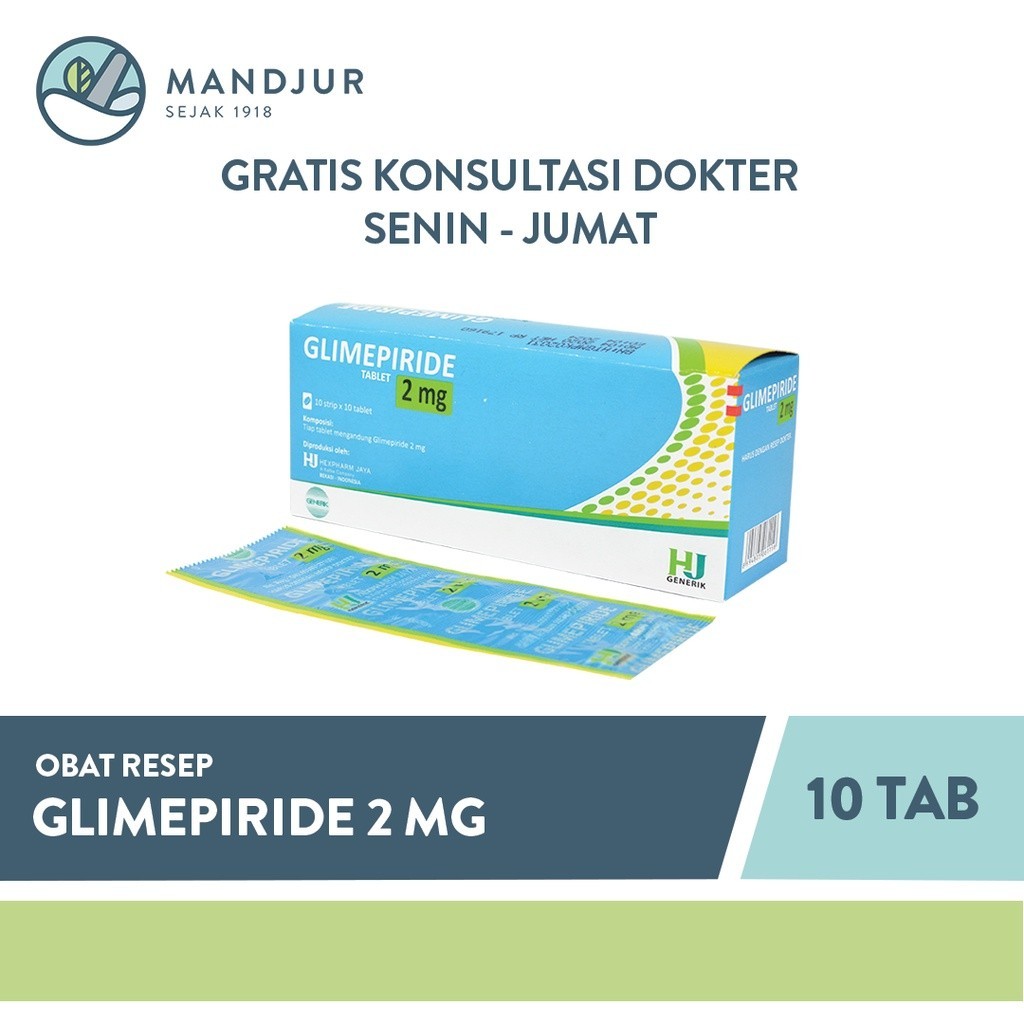 Jual Glimepiride Mg Strip Tablet Shopee Indonesia