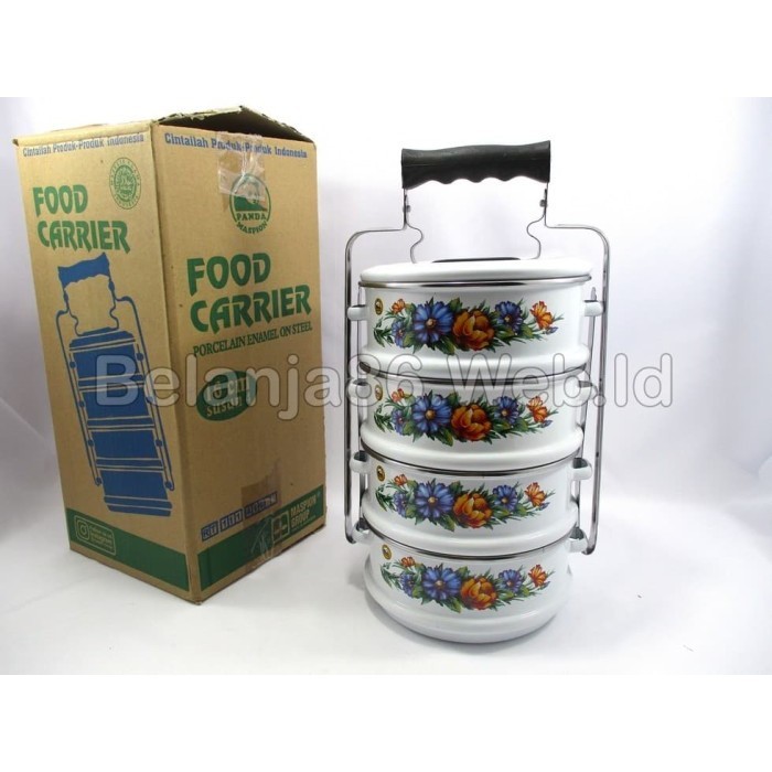 Jual Food Carrier 4 Layer - Rantang Enamel 4 Susun Panda Maspion 16Cm ...