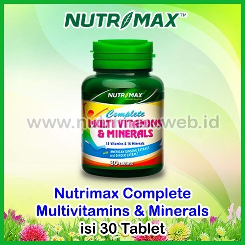 Jual Nutrimax Complete Multivitamins & Minerals Isi 30 Multivitamin ...