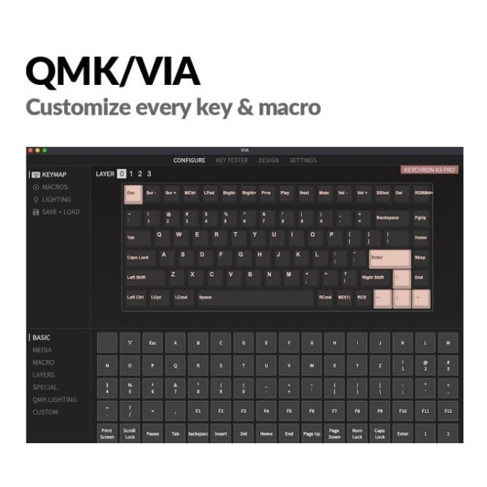Jual Keychron K3 Pro Qmk/Via Hot-Swappable Low Profile Gateron ...