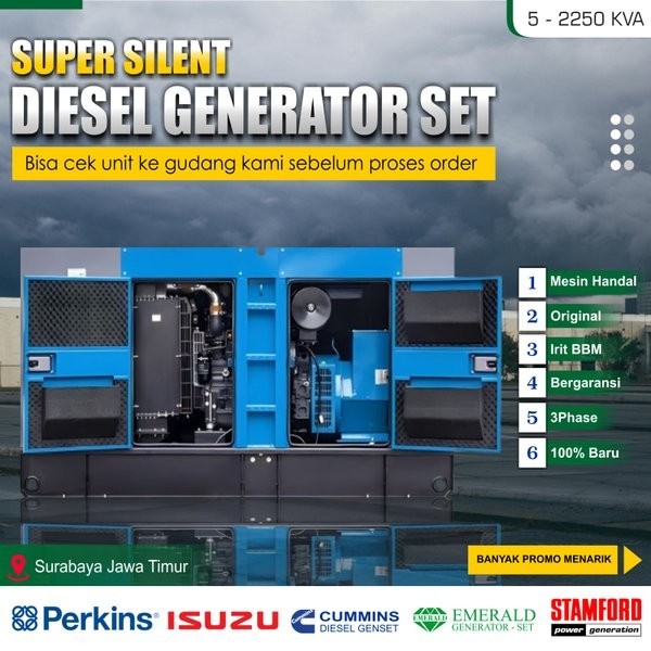 Jual Mesin Genset Kva Perkins Cummins Isuzu Emerald Surabaya Ultra