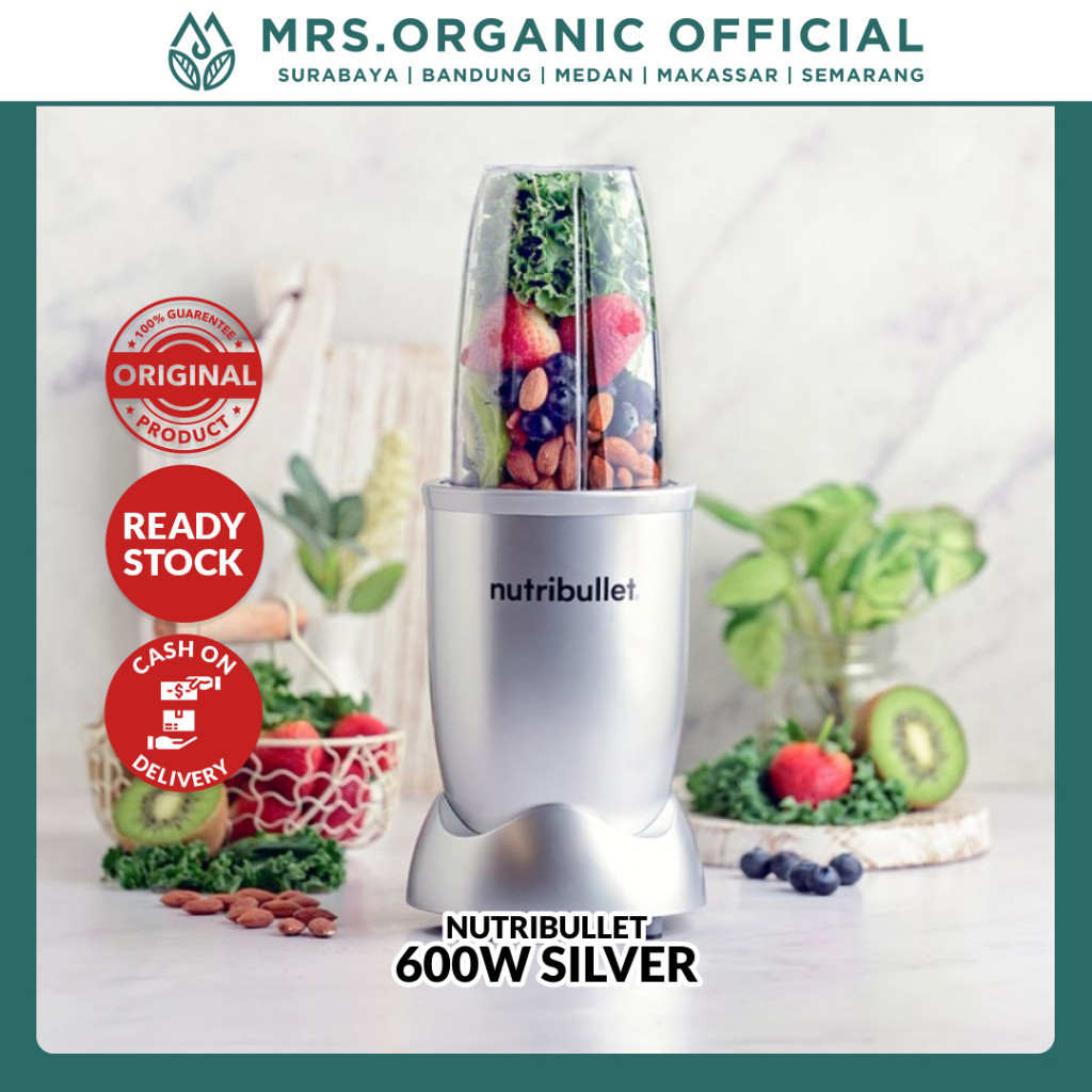 Jual Juicer Blender Nutribullet 600W 8PC SILVER Extractor Buah Terbaik