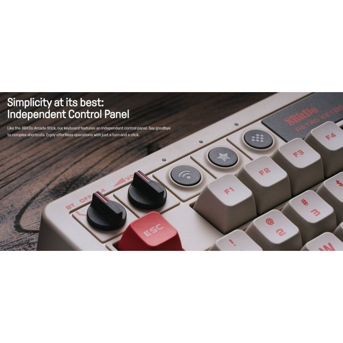 Jual 8Bitdo Retro Mechanical Keyboard Wireless Bluetooth Android ...