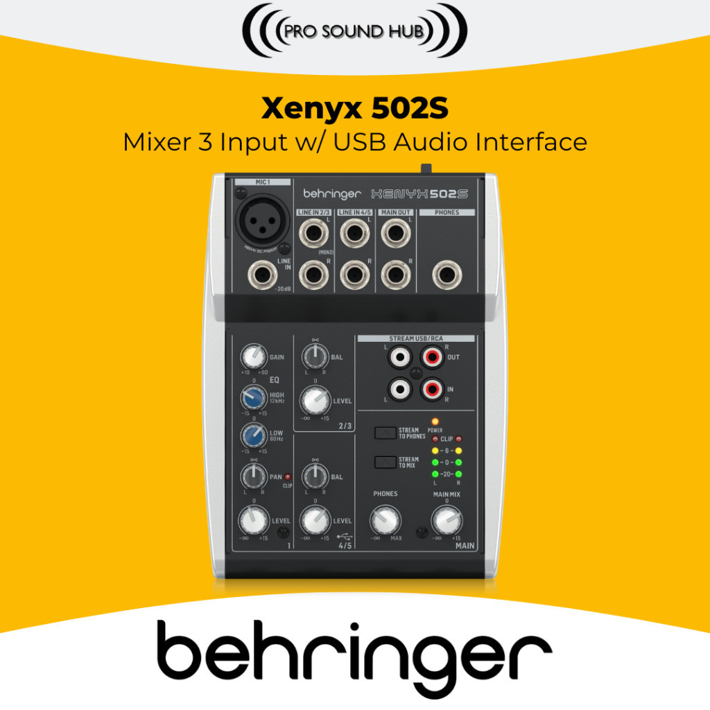 Jual Behringer Xenyx 502S 502 Mixer 1 Channel Usb Audio Interface ...