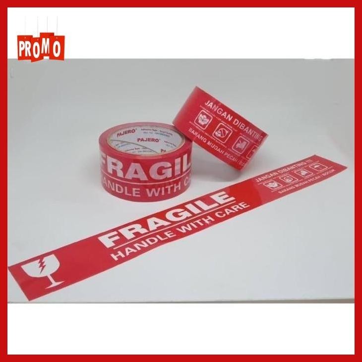 Jual Lakban Isolasi Tape Fragile 2 inch x 50 meter 1 DUS / 72 ROLL ...