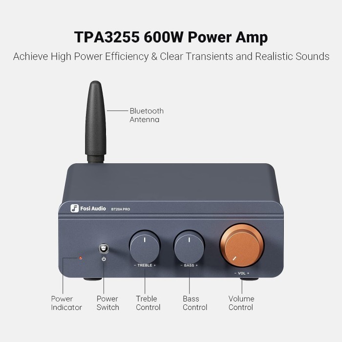 Jual Fosi Audio Bt A Pro Bt A Bt Tpa Bluetooth Audio Amplifier