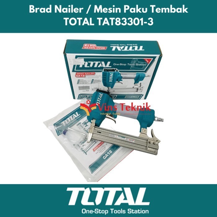 Jual Mesin Paku Tembak Angin Total Brad Nailer Mm Tat Shopee Indonesia