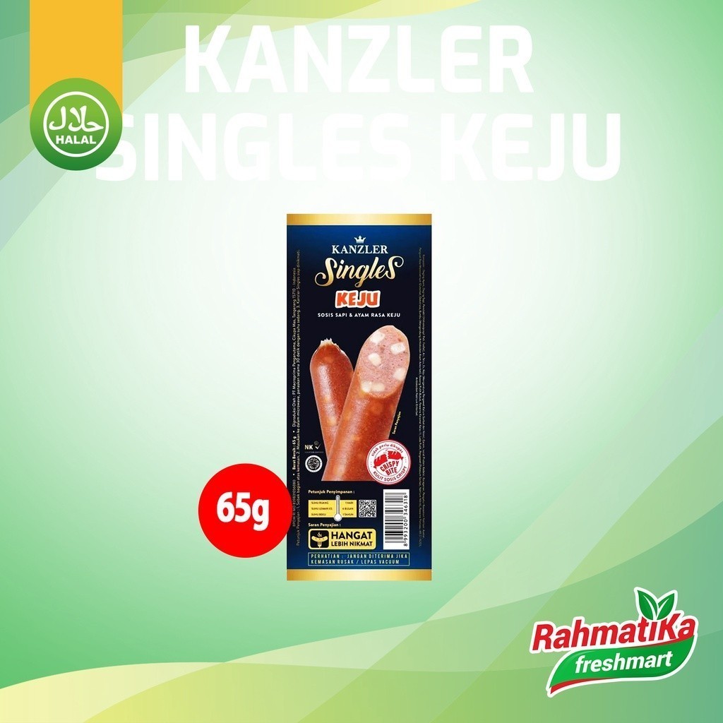 Jual Kanzler Singles Sosis Sapi Dan Ayam Rasa Keju 65 Gram Shopee