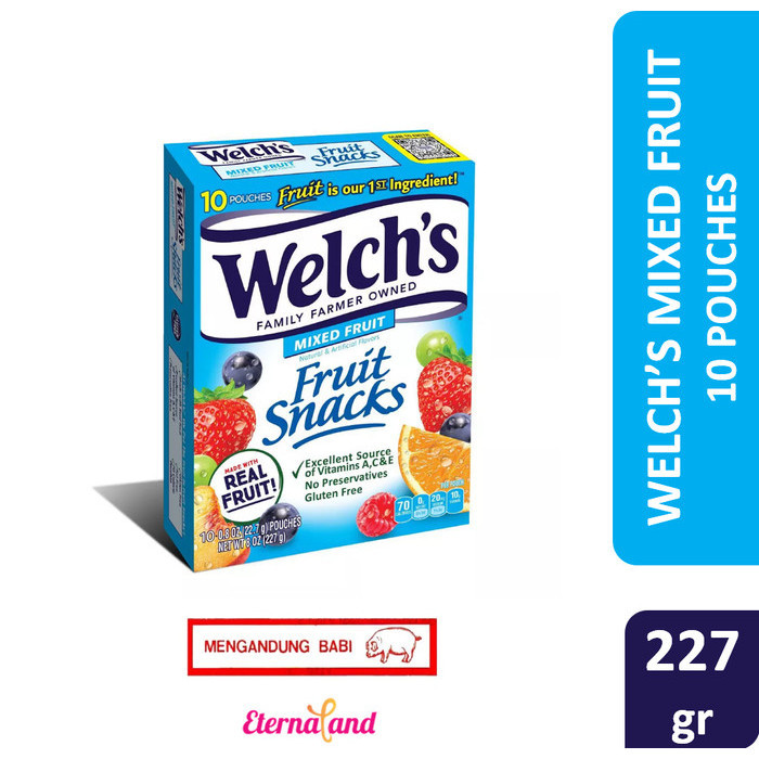 Jual Orea Welch'S Fruit Snacks 10 Pchs Permen Rasa Buah Impor Usa