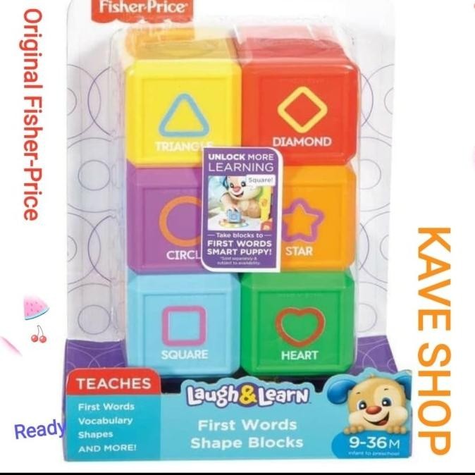 Jual Fisher-Price : First Words Shape Blocks | Shopee Indonesia