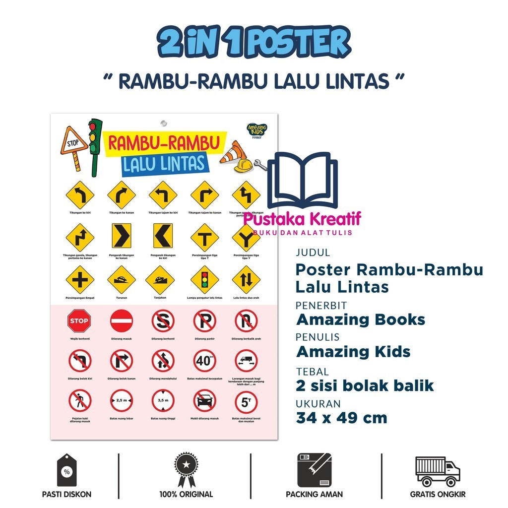 Jual Poster Rambu-Rambu Lalu Lintas | Shopee Indonesia