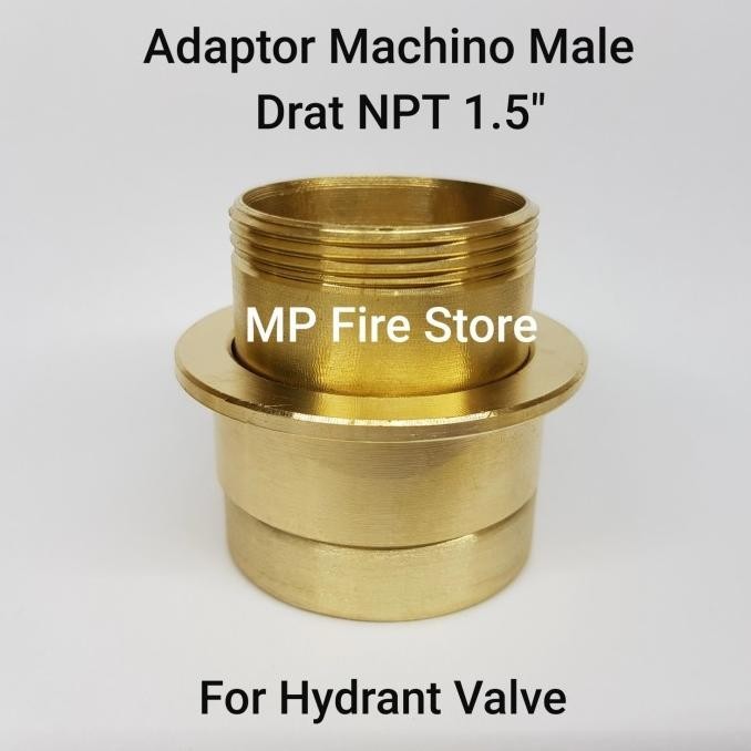 Jual Adaptor Pemadam Machino Male Cowok In Drat Luar Npt Hydrant Valve Shopee Indonesia