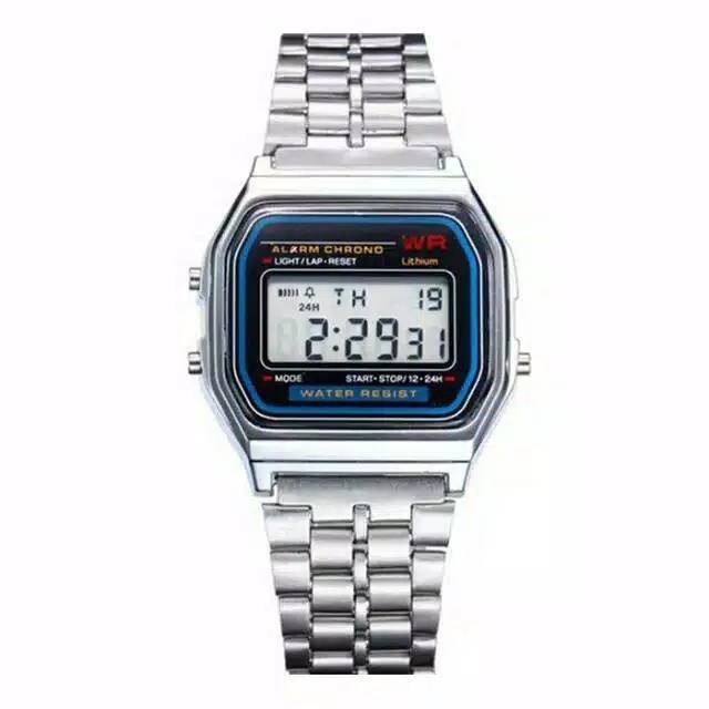 Jual [TPI] COD-Jam Tangan Wanita Casio Digital Light Silver/gold/hitam ...
