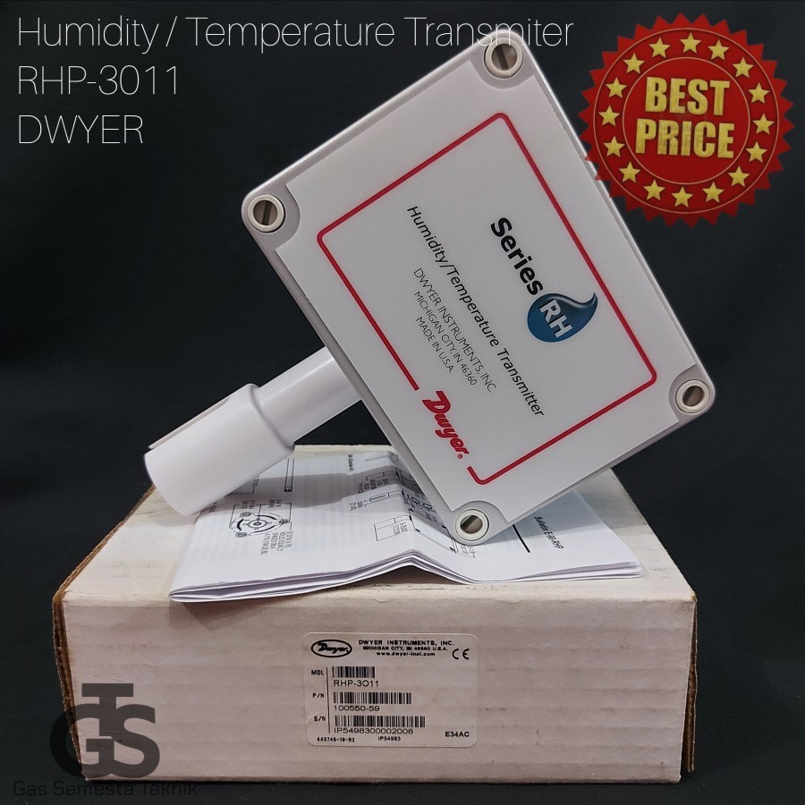 Jual HUMIDITY / TEMPERATURE TRANSMITTER RHP-3011 DWYER | RHP 3011 DWYER ...