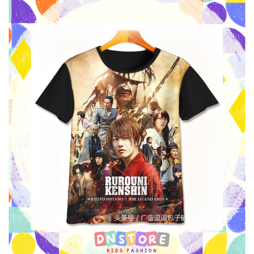 Aero Samurai Anime Print Kaos Anak Laki-laki