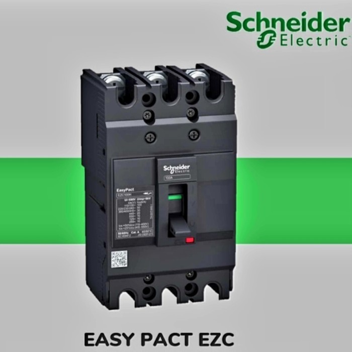 Jual SCHNEIDER MCCB EASYPACT EZC100B 3P 100A 7.5kA NEW REF ...